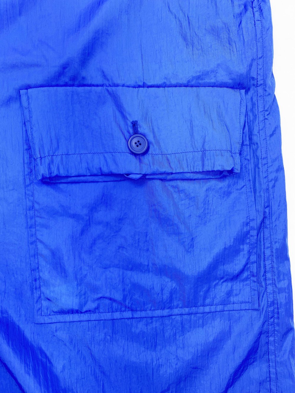 Issey Miyake Windcoat 90s blue packable trench — JAMES VELORIA